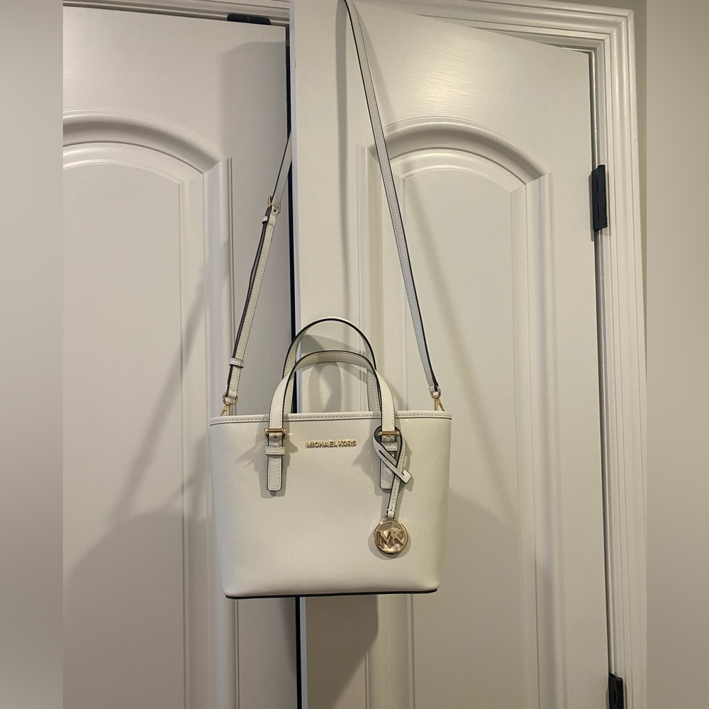 Michael Kors white crossbody bag